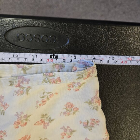 Vintage Summer Retro Floral Print High-Waisted Bermuda Flowy Shorts Culottes Whi - Picture 7 of 9